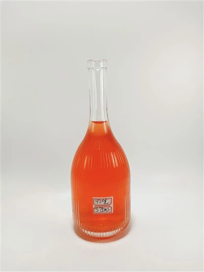 Bouteille en verre pour gin Bouteille en verre transparent de 375 ml
